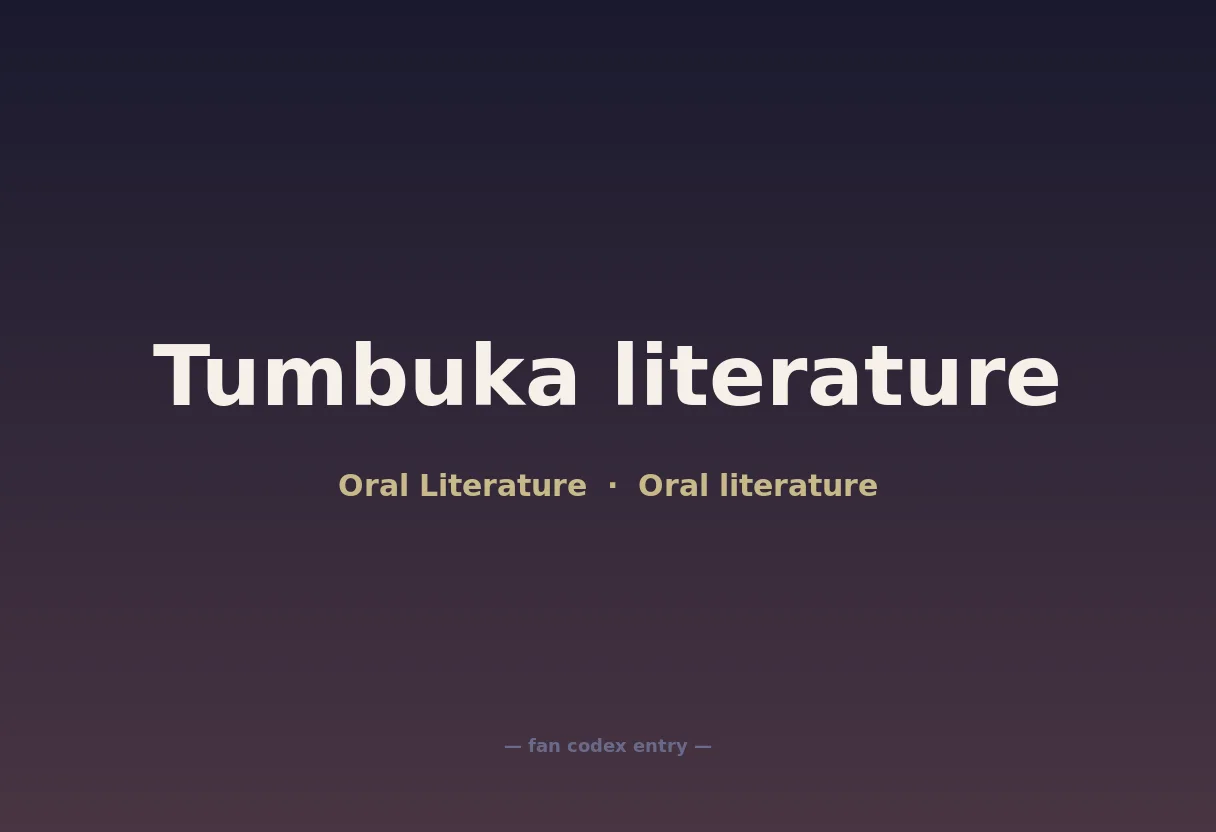 Tumbuka literature