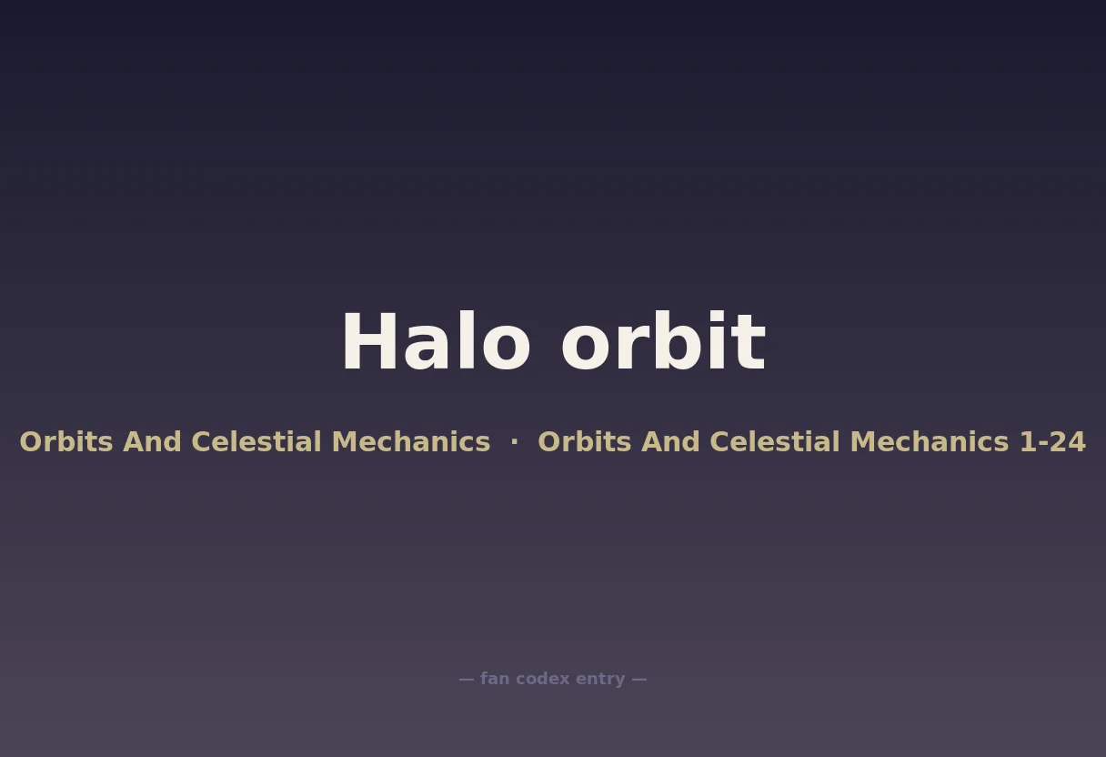 Halo orbit