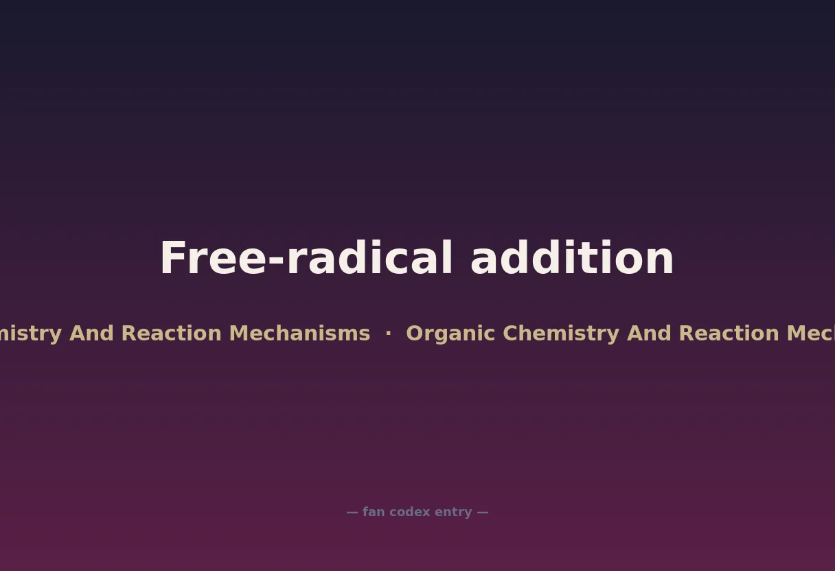 Free-radical addition