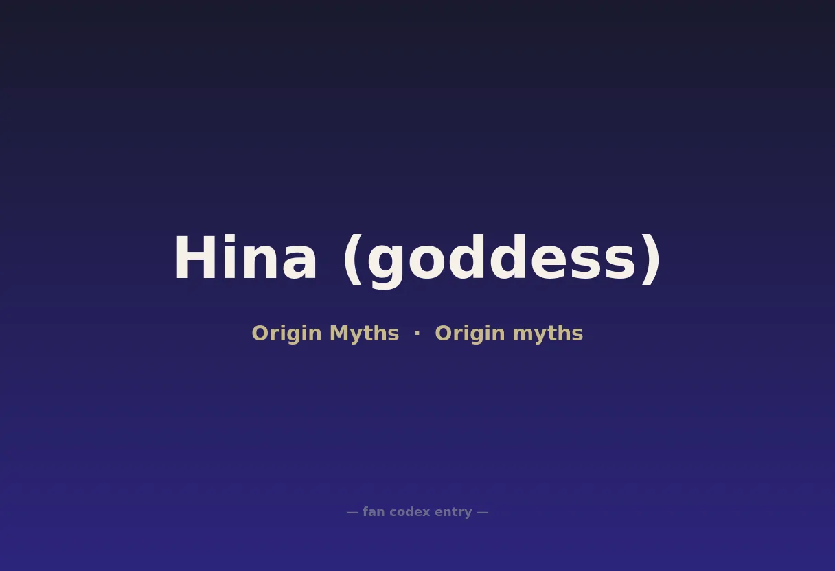 Hina (goddess)