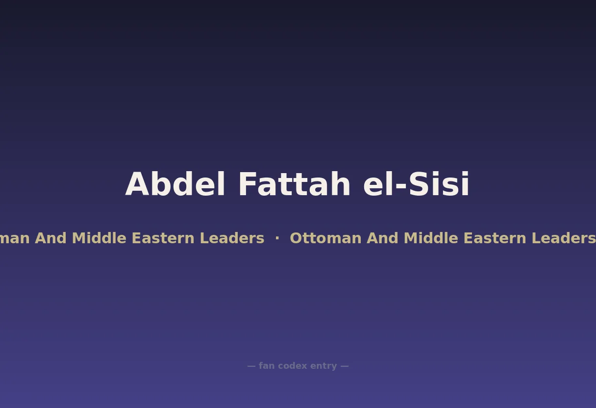 Abdel Fattah el-Sisi