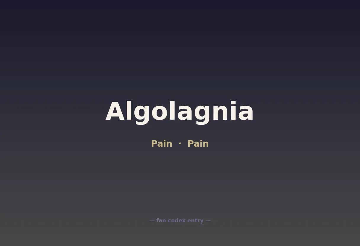 Algolagnia