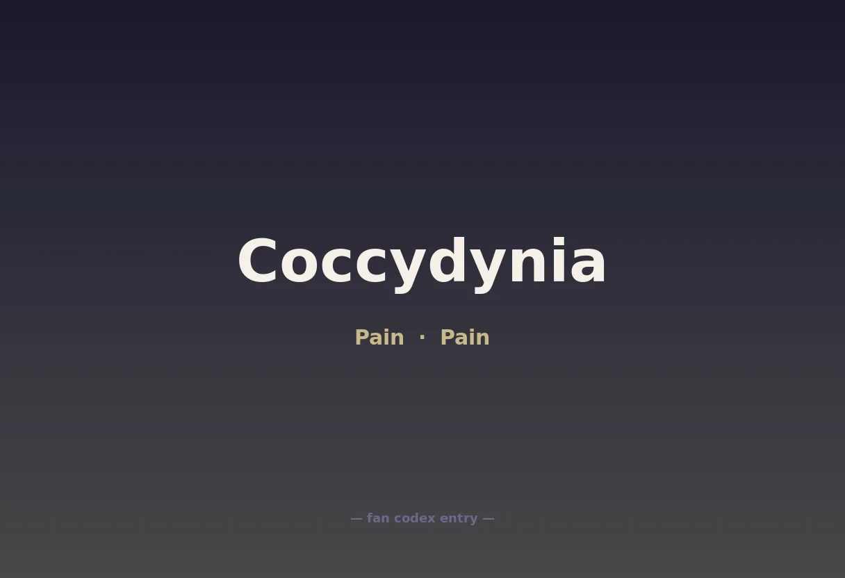 Coccydynia