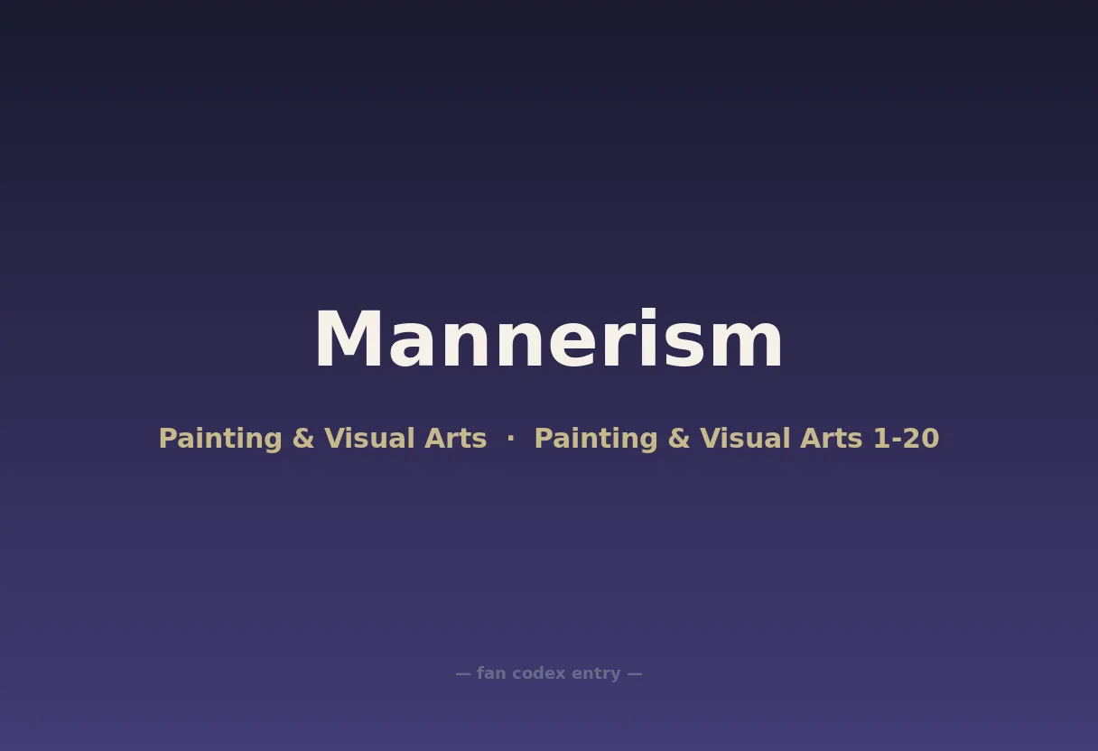 Mannerism