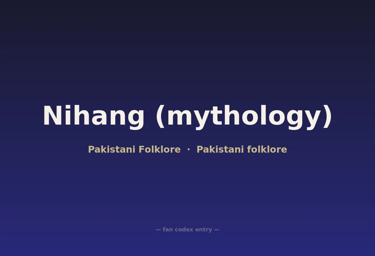 Nihang (mythology)