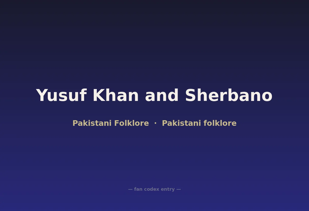 Yusuf Khan and Sherbano