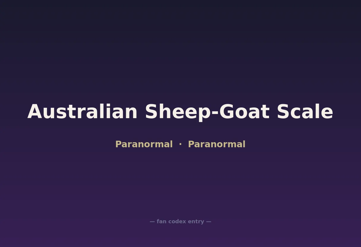Australian Sheep-Goat Scale