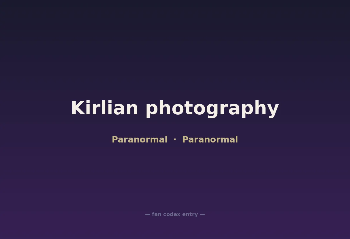 Kirlian photography