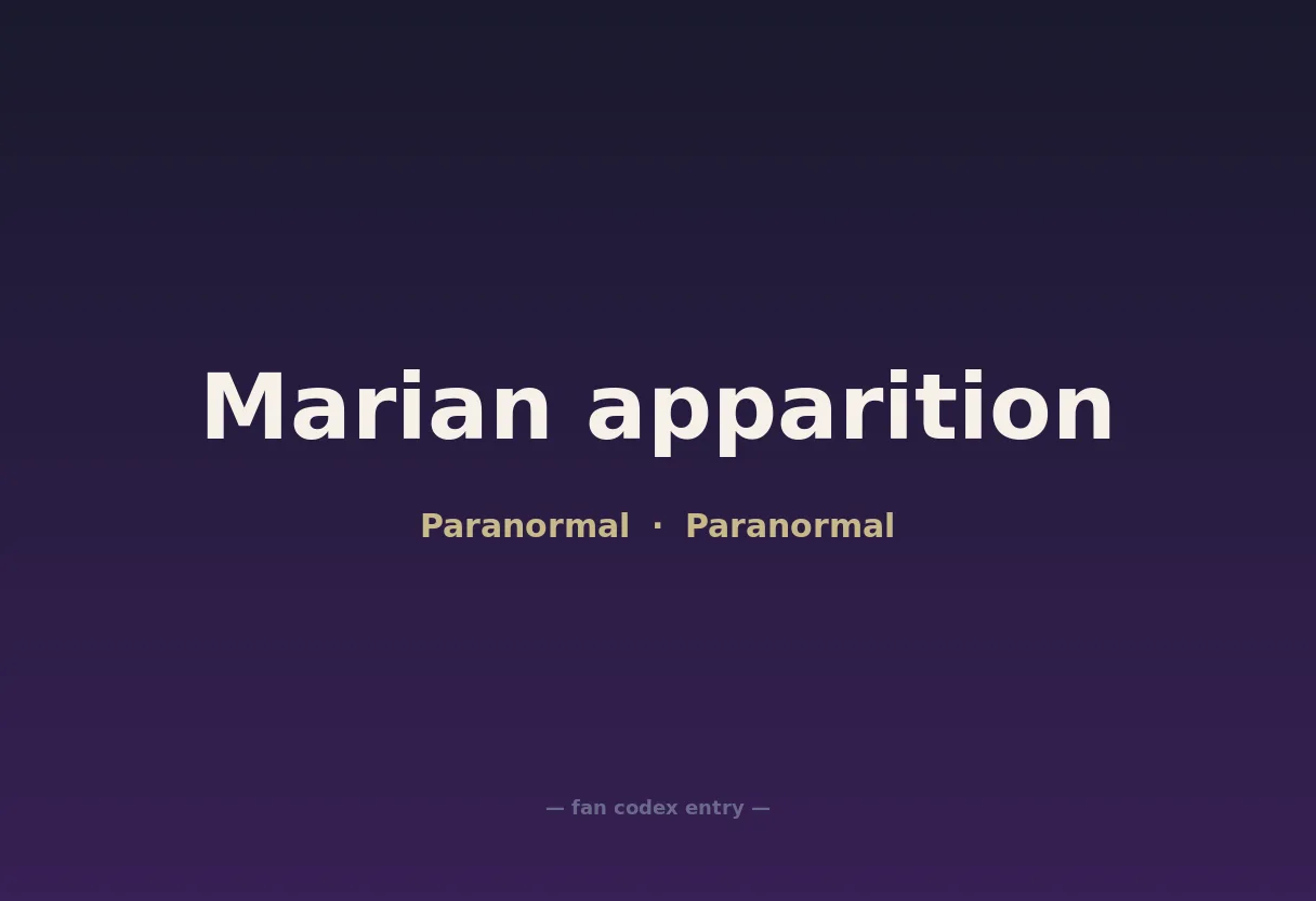 Marian apparition