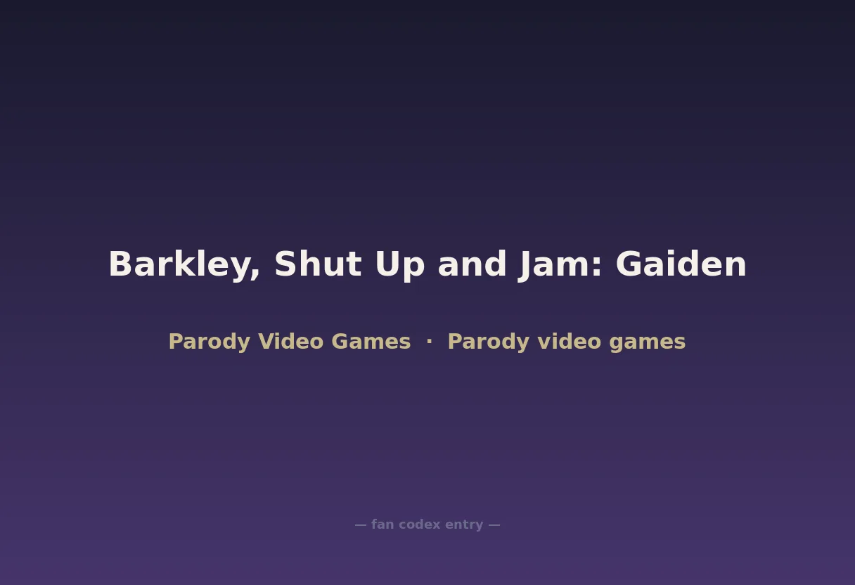Barkley, Shut Up and Jam: Gaiden