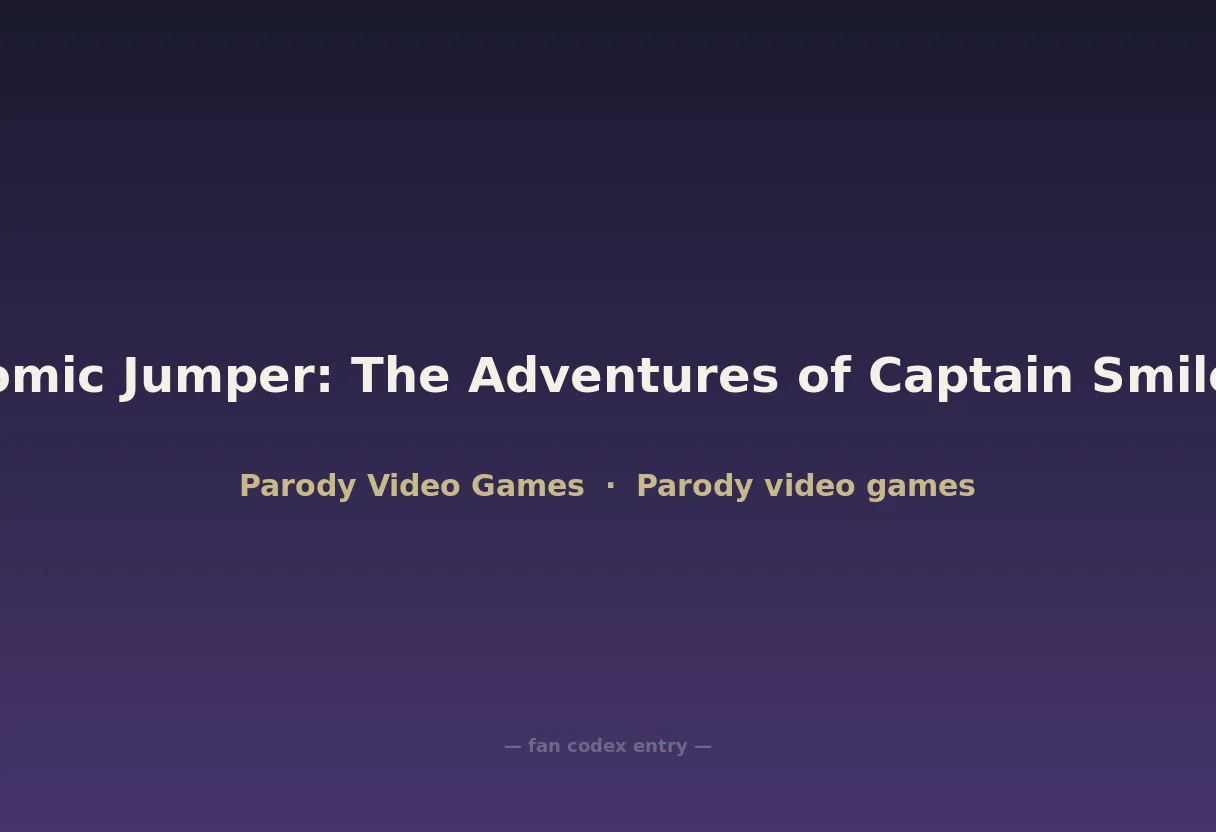 Comic Jumper: The Adventures of Captain Smiley