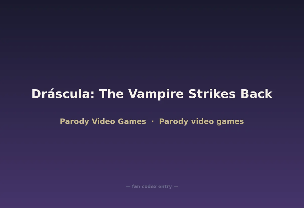 Dráscula: The Vampire Strikes Back