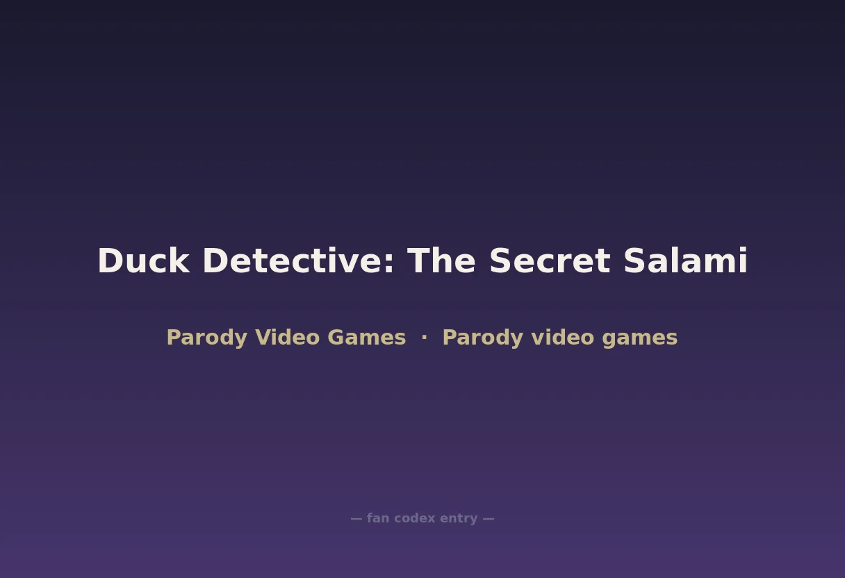 Duck Detective: The Secret Salami