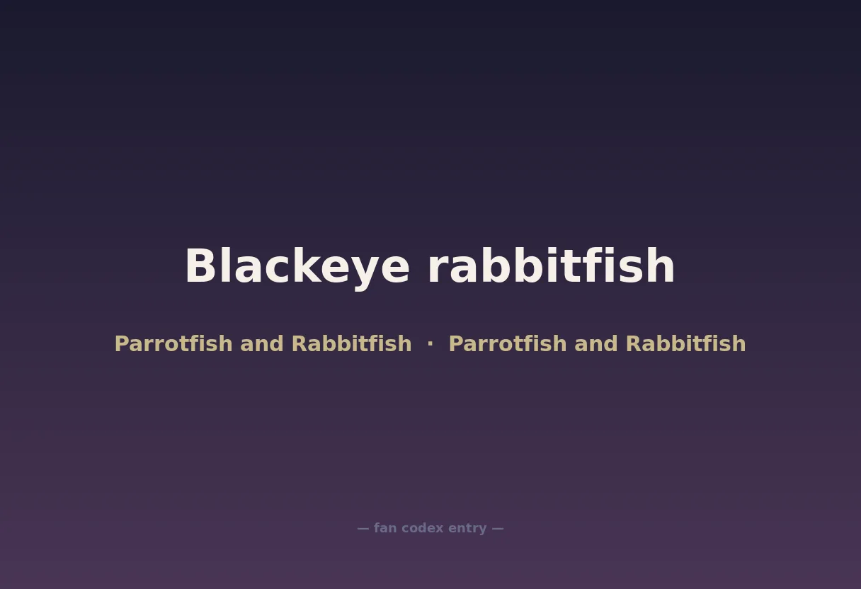 Blackeye rabbitfish