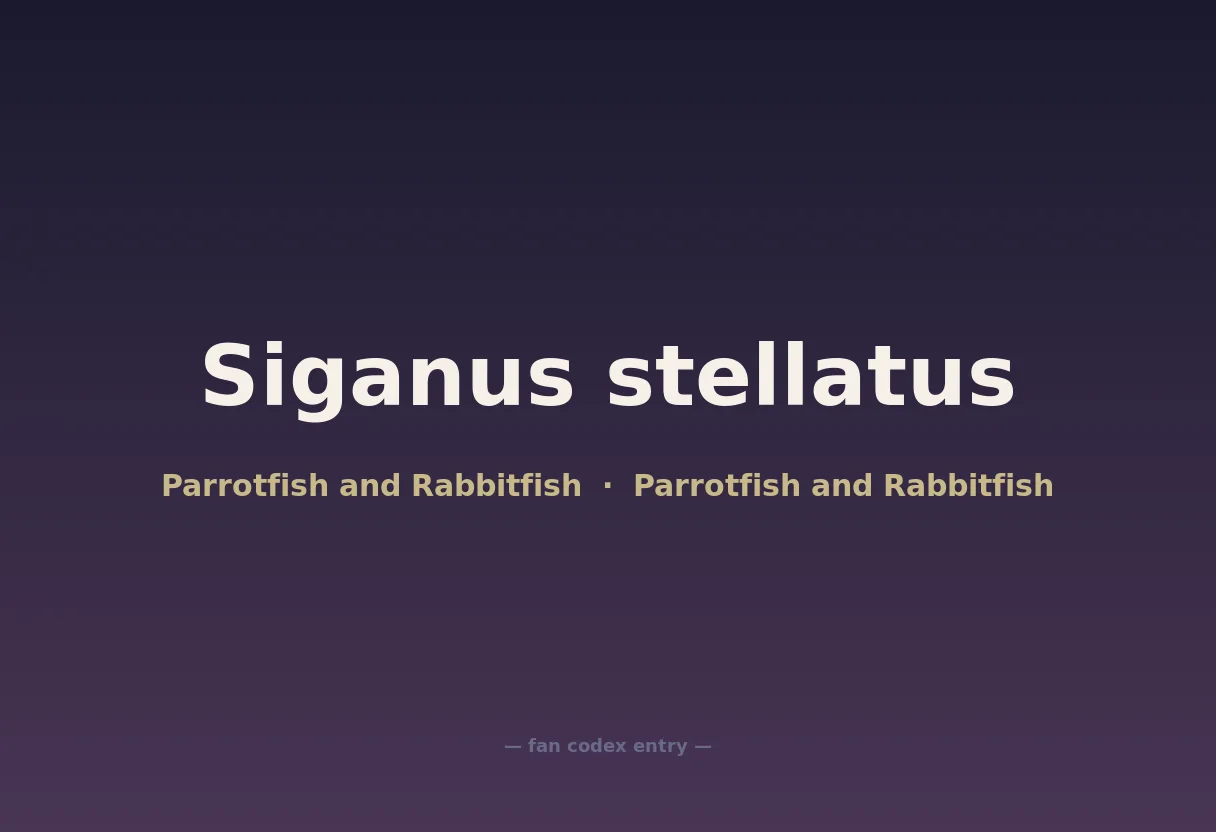 Siganus stellatus