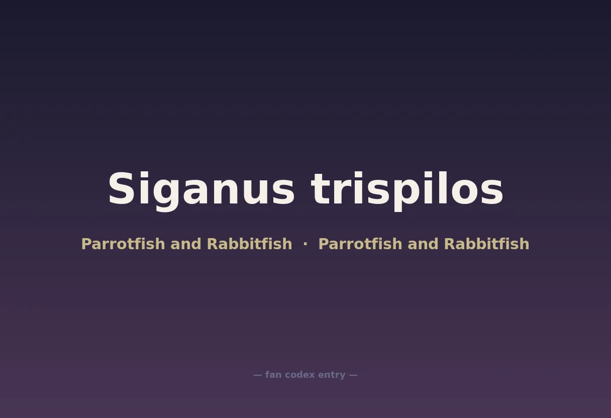 Siganus trispilos
