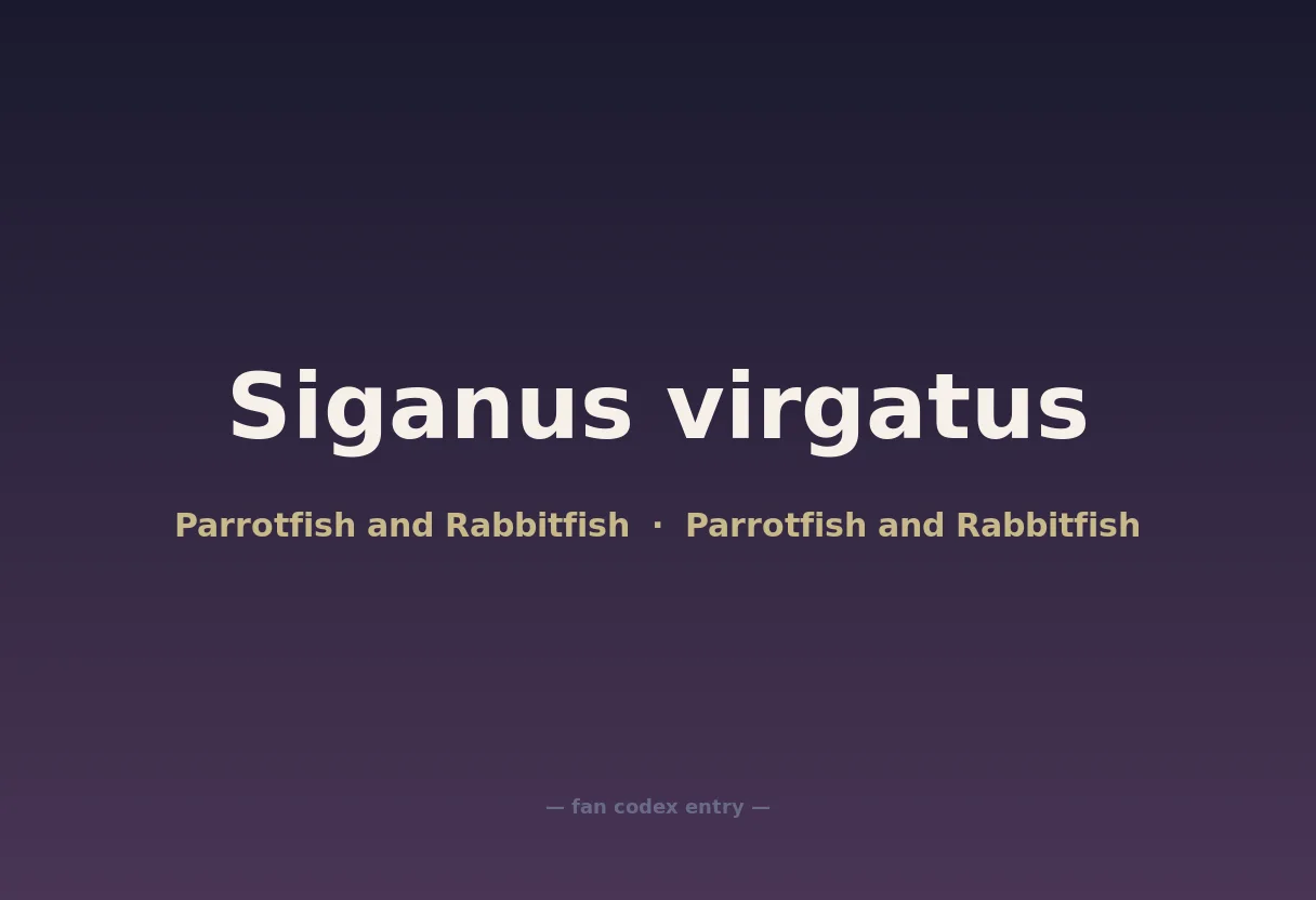 Siganus virgatus