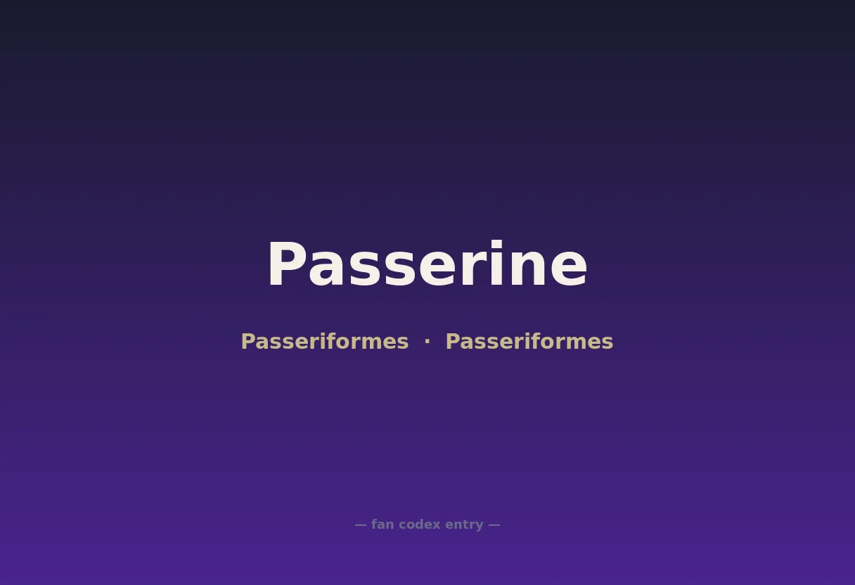 Passerine