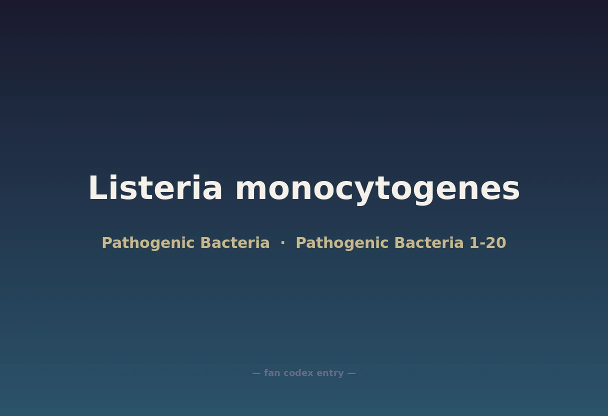 Listeria monocytogenes