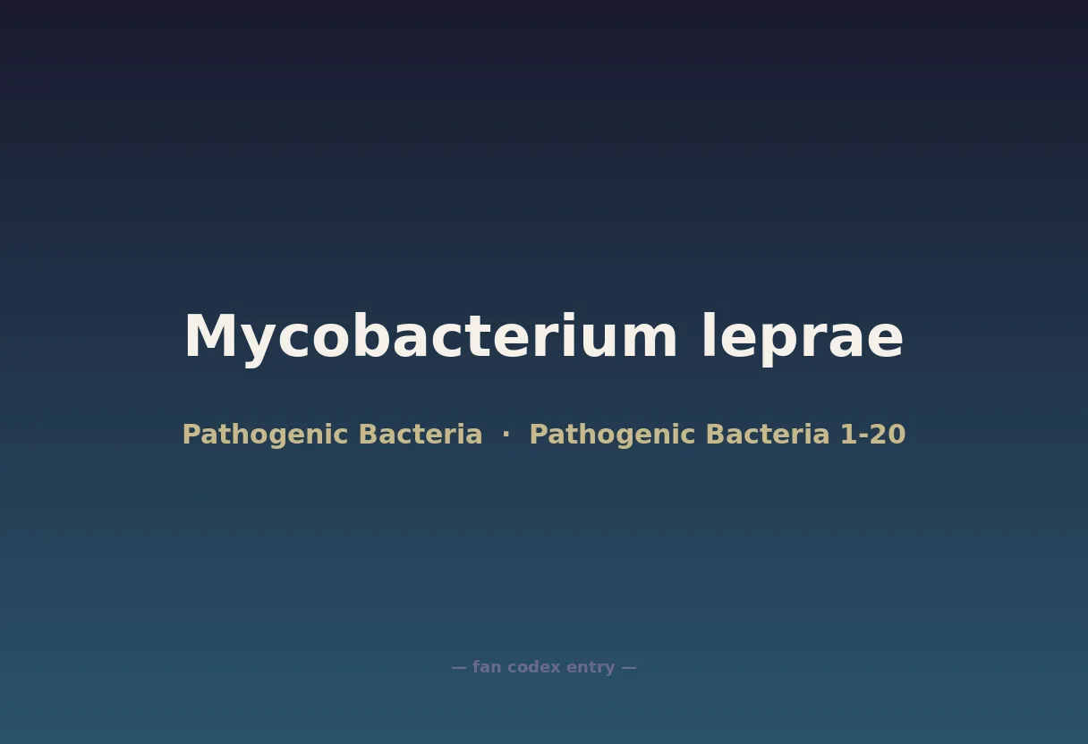 Mycobacterium leprae