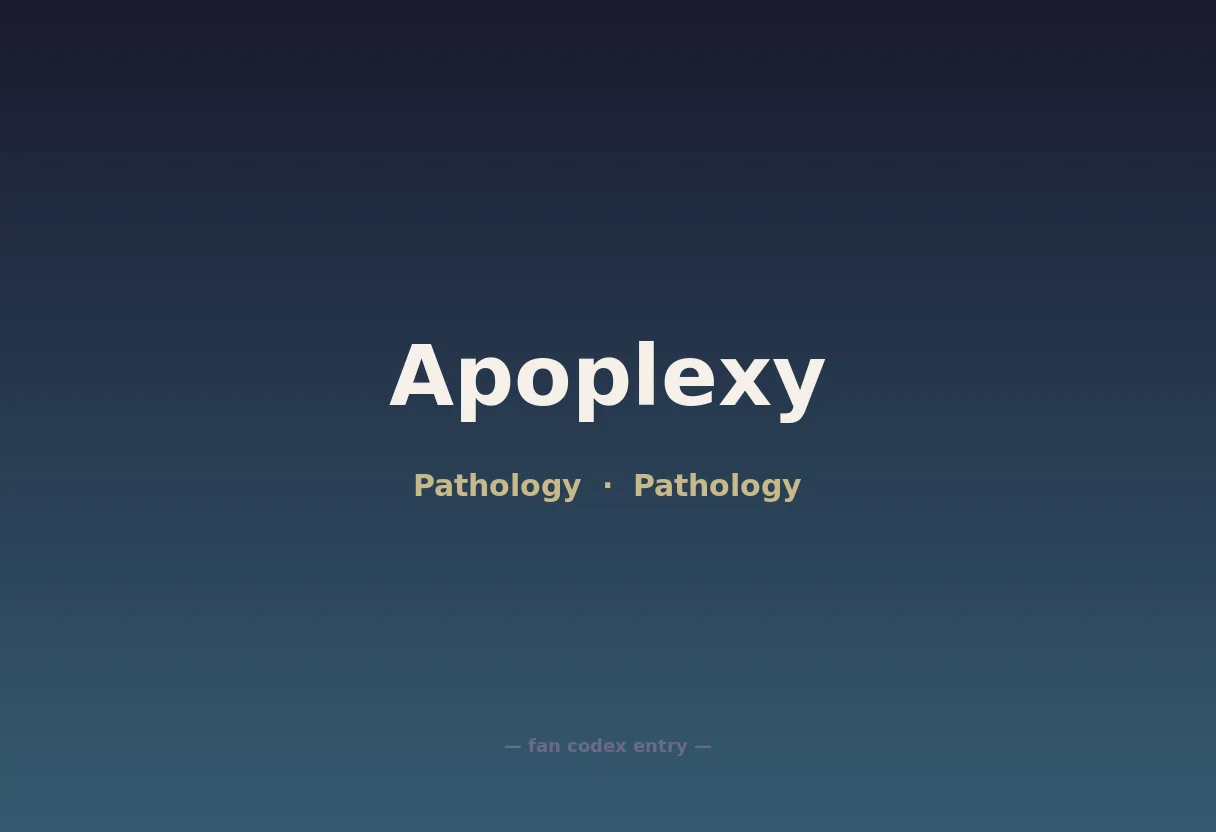 Apoplexy