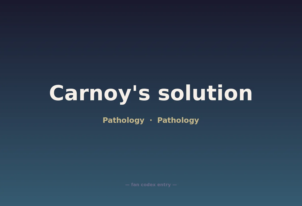 Carnoy's solution