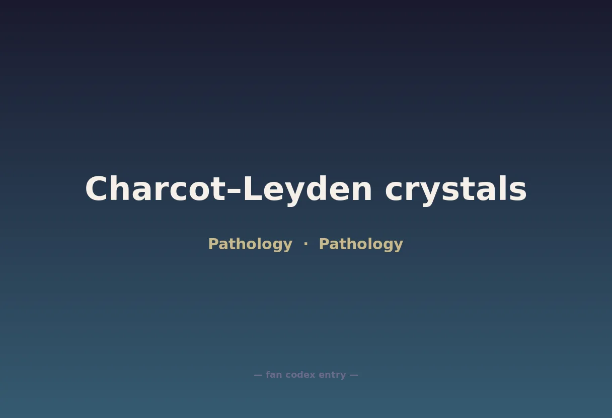 Charcot–Leyden crystals