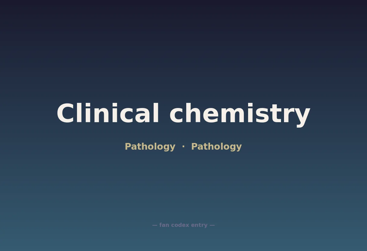 Clinical chemistry