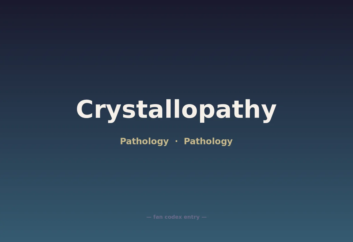Crystallopathy