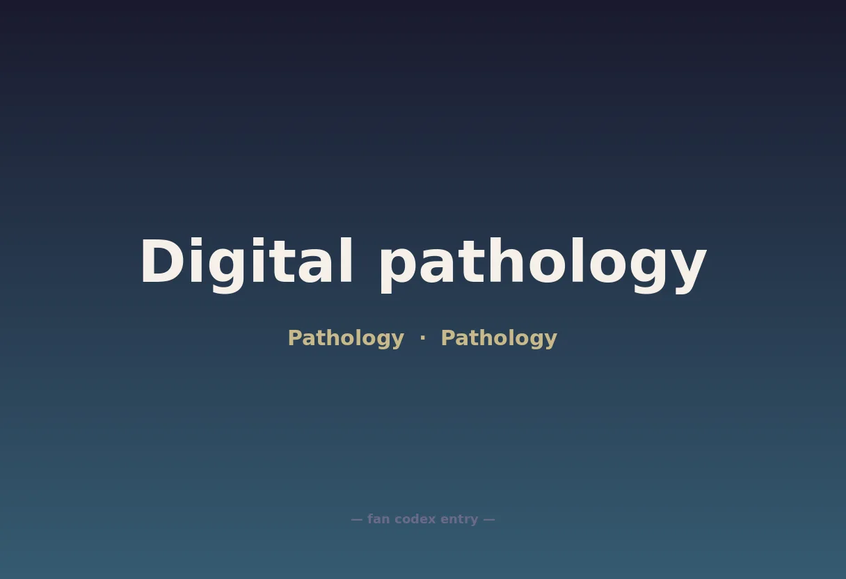 Digital pathology