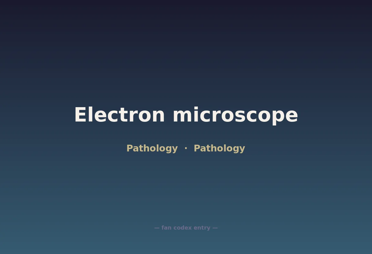 Electron microscope