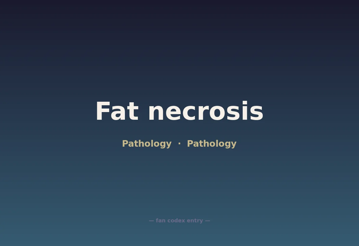 Fat necrosis