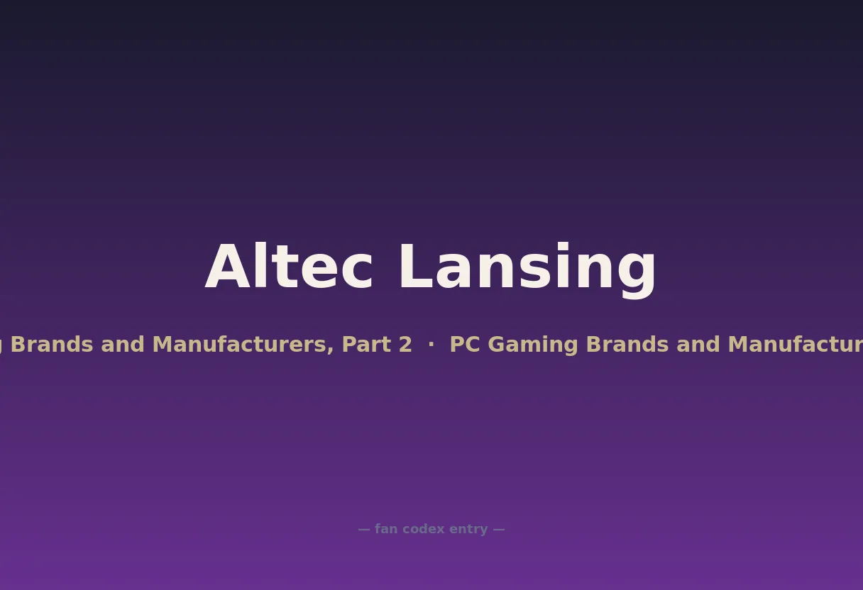 Altec Lansing