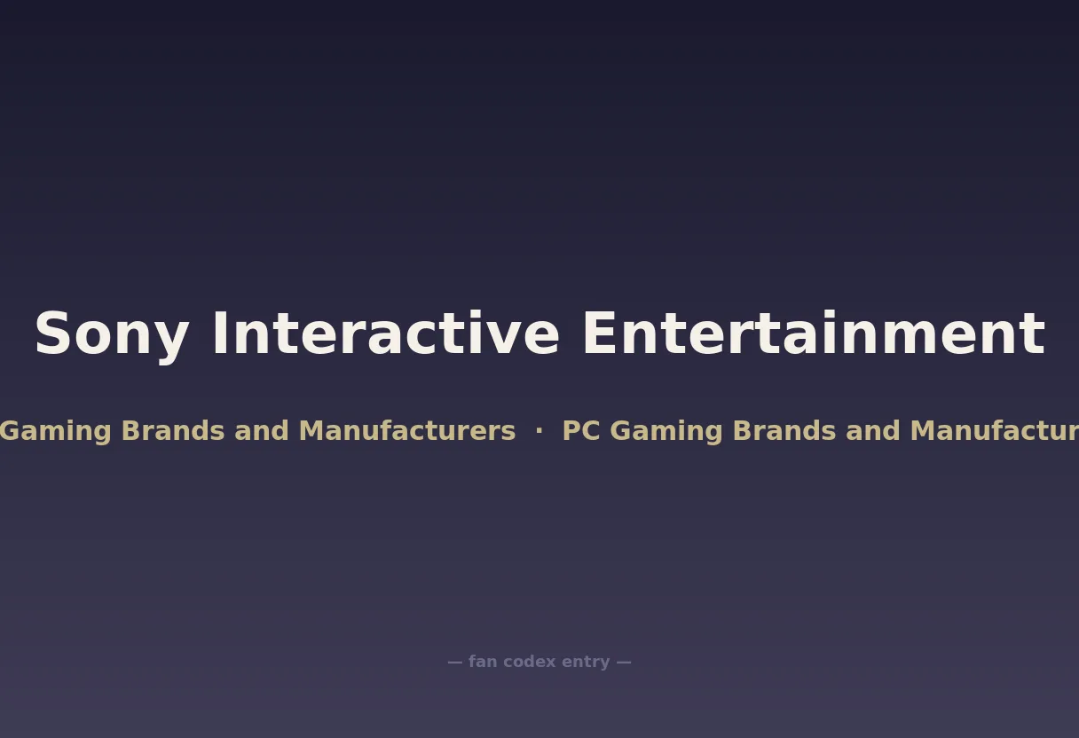 Sony Interactive Entertainment