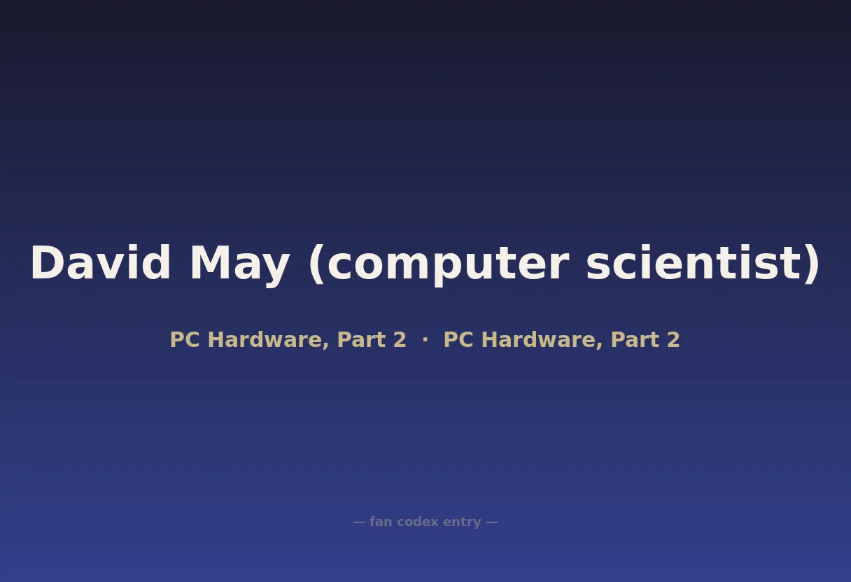 David May (computer scientist)