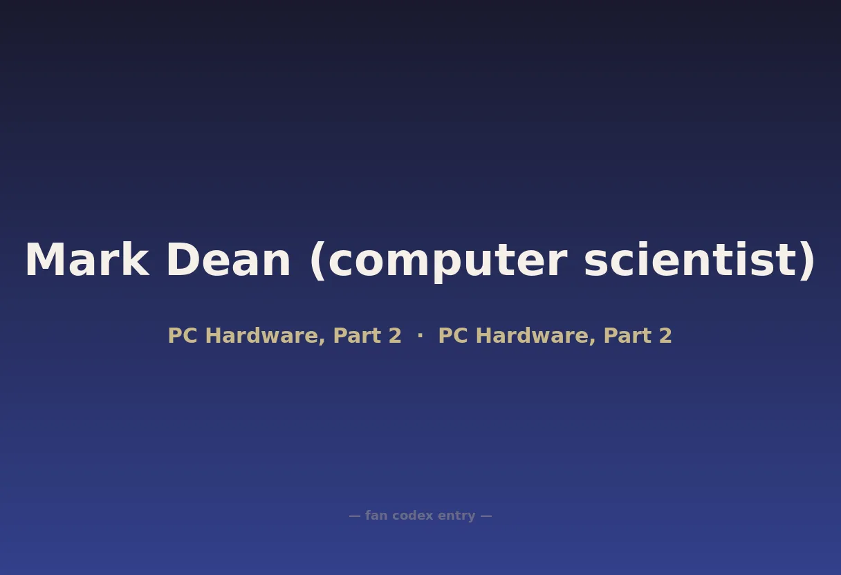 Mark Dean (computer scientist)