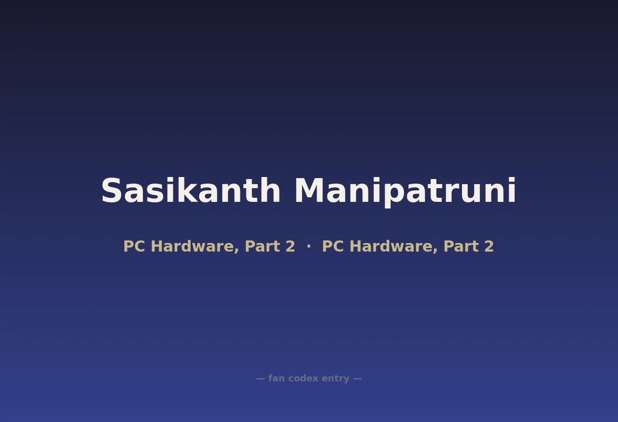 Sasikanth Manipatruni