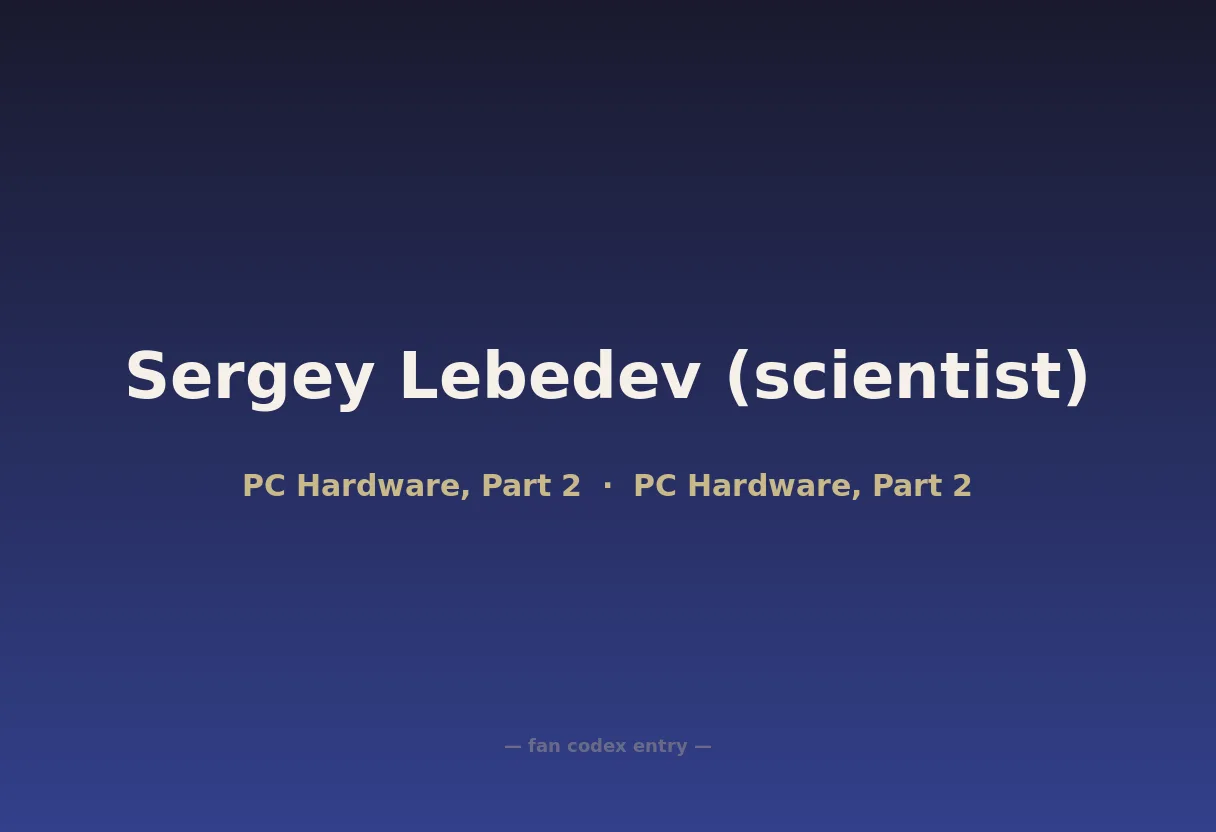 Sergey Lebedev (scientist)
