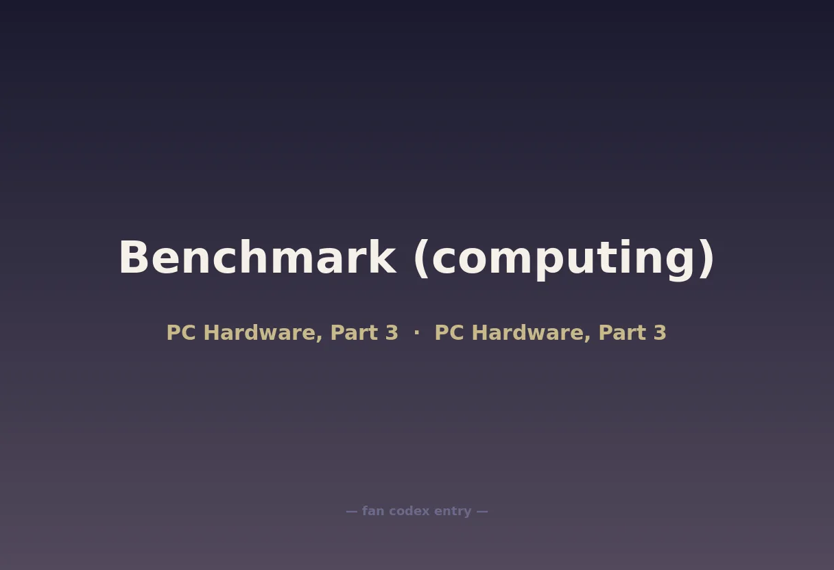 Benchmark (computing)