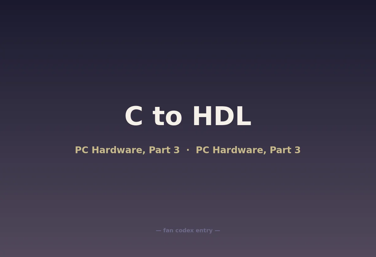 C to HDL