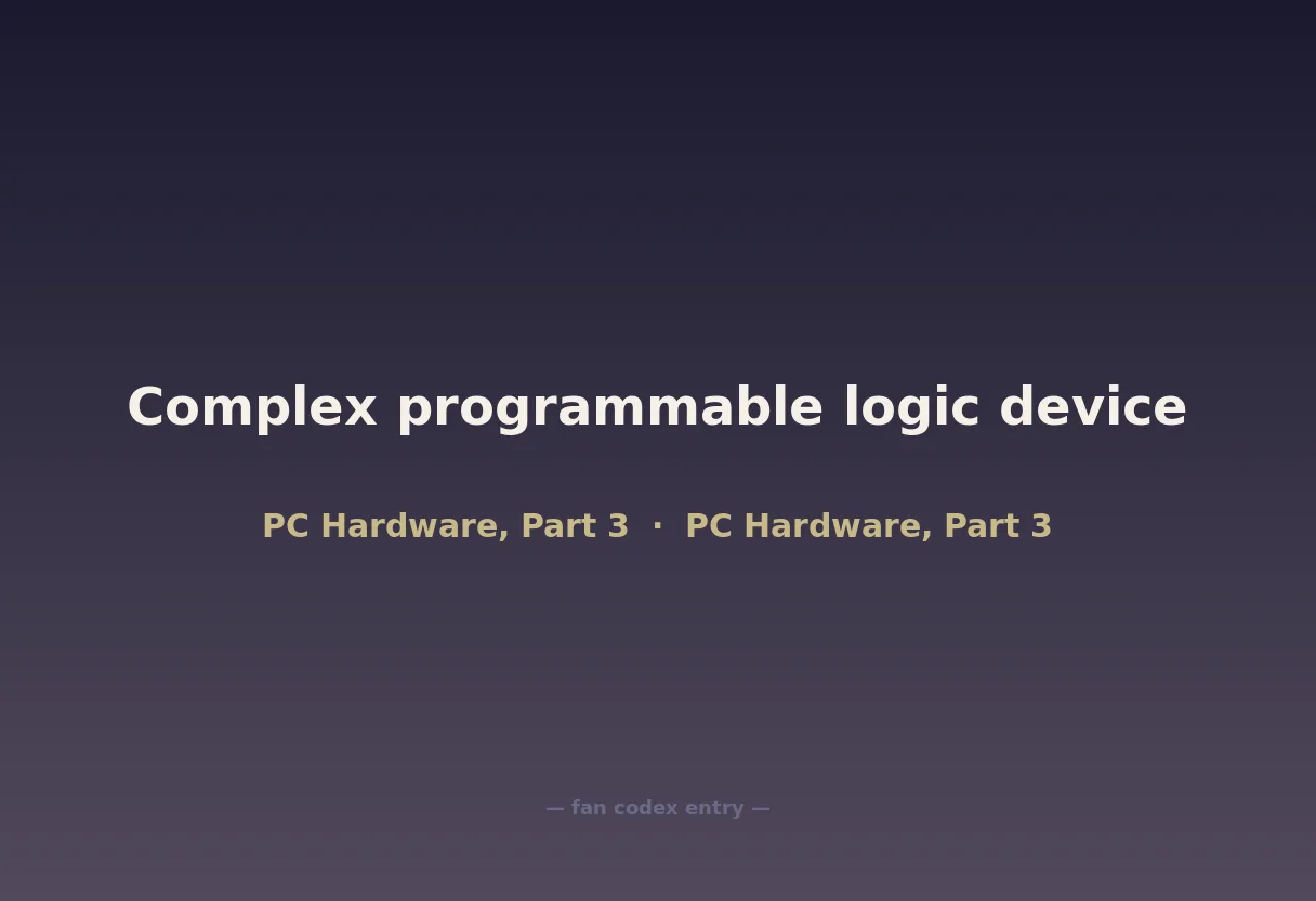 Complex programmable logic device