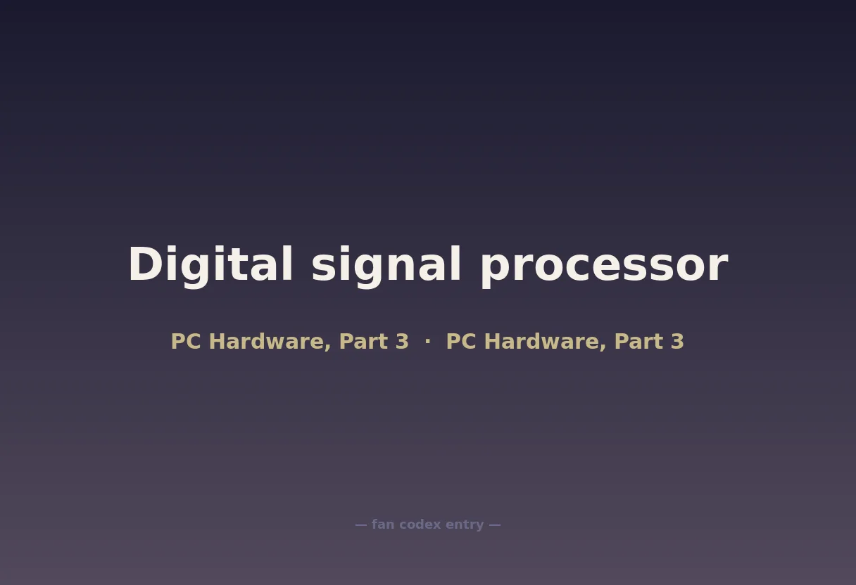 Digital signal processor