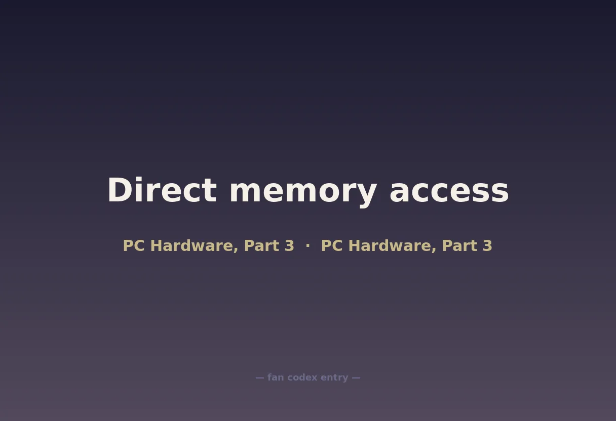 Direct memory access