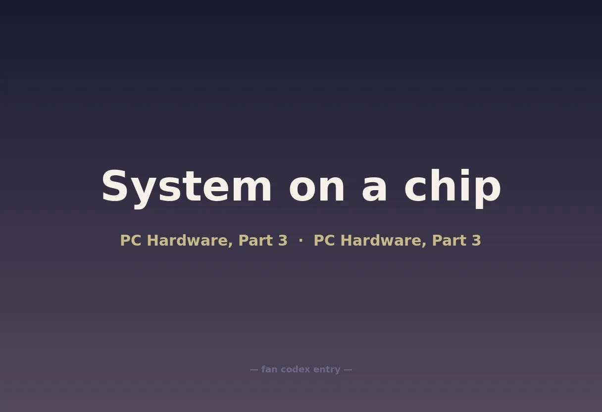System on a chip