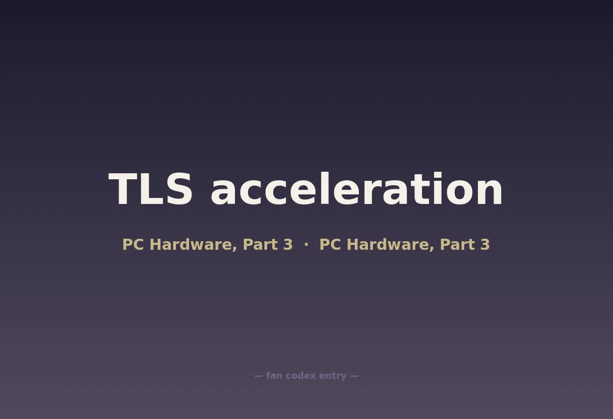 TLS acceleration