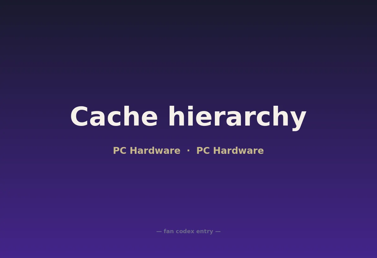 Cache hierarchy