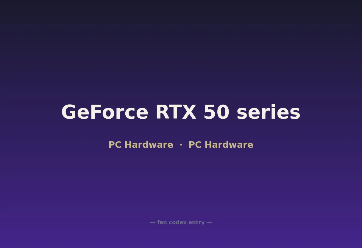 GeForce RTX 50 series