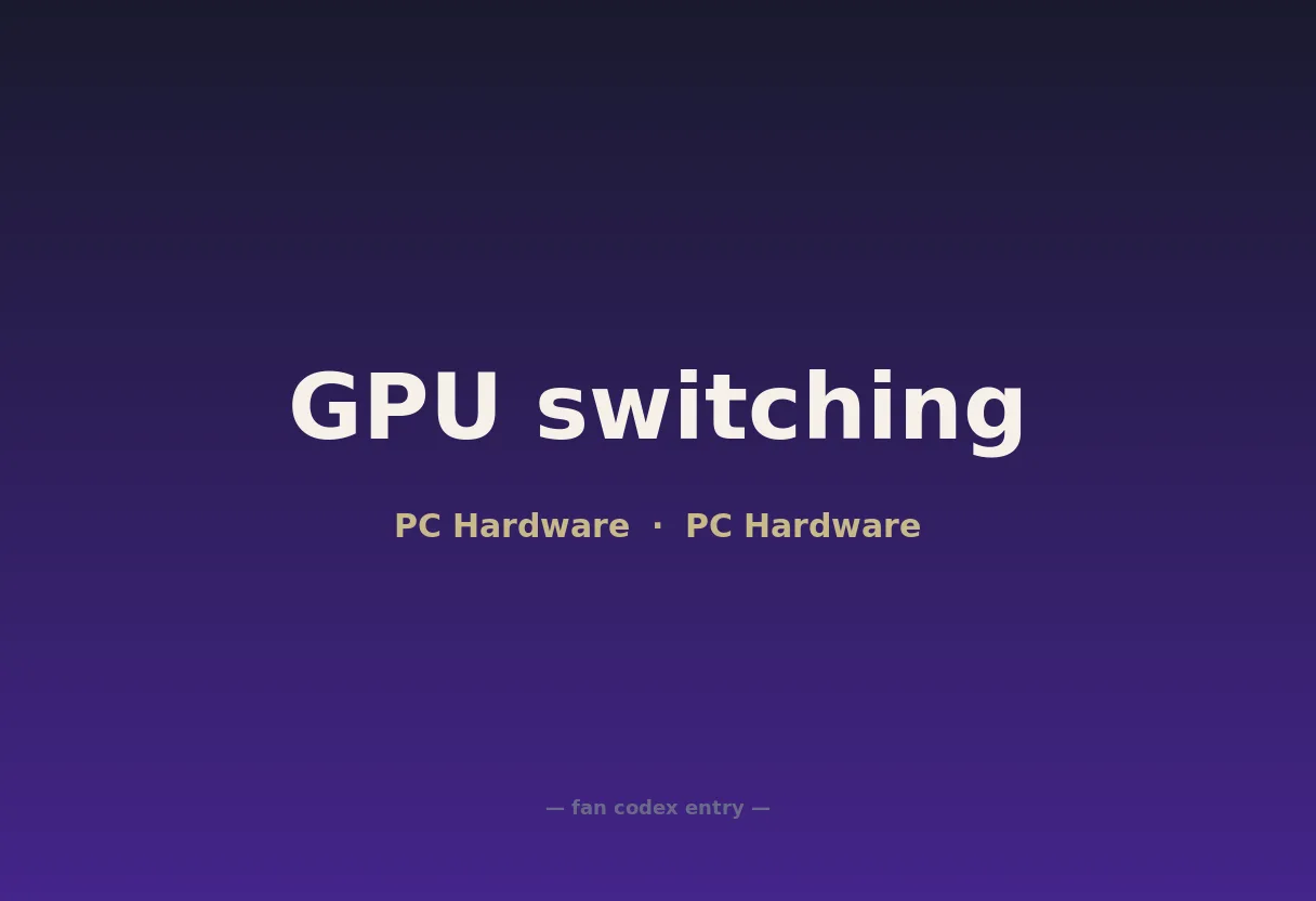 GPU switching