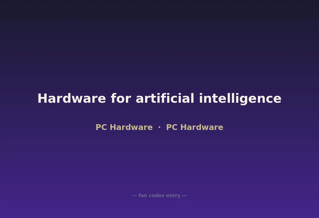 Hardware for artificial intelligence