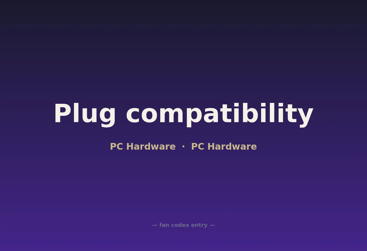 Plug compatibility